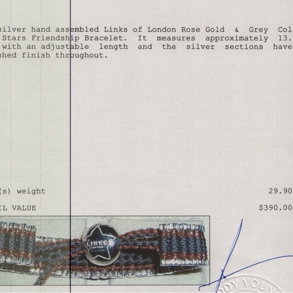 Silver and Gold Braided Bracelet - Picture 3 of 3